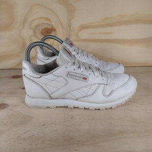 Reebok - (((Classic))) -  leather - White - Women''s - 6